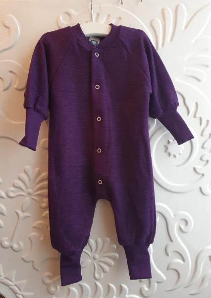 Cosilana Schlafanzug Einteiler ohne Fuss PFLAUME-MELANE (Violett)